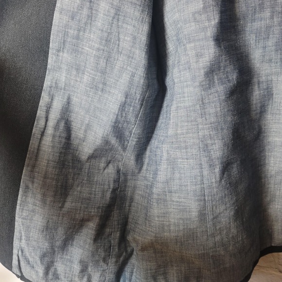 Gap Blazer Mens XL Tall Gray Herringbone Cotton Blend Sport Coat Jacket Denim - Picture 10 of 13